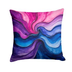 Bisexual Pride Throw Pillow Machine Washable, Indoor Outdoor Decorative Pillow for Couch, Bed or Patio, 18Hx18W